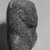  <em>Fragmentary Shabti of Akhenaten</em>, ca. 1352-1336 B.C.E. Black granite, 3 9/16 x  width at base 2 11/16 in. (9 x 6.8 cm). Brooklyn Museum, Charles Edwin Wilbour Fund, 37.508. Creative Commons-BY (Photo: Brooklyn Museum, 37.508_right_bw.jpg)