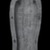  <em>Large Anthropoid Sarcophagus</em>, 664-332 B.C.E. Wood, pigment, wax, Lid: 16 1/4 x 26 3/4 x 77 1/2 in. (41.3 x 67.9 x 196.9 cm). Brooklyn Museum, Charles Edwin Wilbour Fund, 37.1927Ea-b. Creative Commons-BY (Photo: Brooklyn Museum, 37.50E_NegC_bw.jpg)