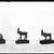  <em>Small Hathor Cow</em>, 305-30 B.C.E. Bronze, 1 15/16 x 11/16 x 2 5/16 in. (4.9 x 1.8 x 5.8 cm). Brooklyn Museum, Charles Edwin Wilbour Fund, 37.384E. Creative Commons-BY (Photo: , 37.551E_37.381E_37.384E_GrpA_SL4.jpg)