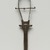  <em>Sistrum (Rattle)</em>, 332–30 B.C.E. Bronze, 10 3/16 x 2 11/16 x 1 5/16 in. (25.9 x 6.9 x 3.4 cm). Brooklyn Museum, Charles Edwin Wilbour Fund, 37.583E. Creative Commons-BY (Photo: Brooklyn Museum, 37.583E_view01_PS11.jpg)
