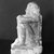  <em>Temple Block Statue of a Prince</em>, ca. 874-850 B.C.E. Limestone, 13 15/16 x 7 5/16 x 8 3/4 in. (35.4 x 18.5 x 22.2 cm). Brooklyn Museum, Charles Edwin Wilbour Fund, 37.595E. Creative Commons-BY (Photo: Brooklyn Museum, 37.595E_NegG_glass_bw_SL4.jpg)