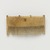 <em>Comb Surmounted by Four Knobs</em>, ca. 1539-1292 B.C.E. Wood, 1 11/16 x 3/8 x 3 1/4 in. (4.3 x 0.9 x 8.2 cm). Brooklyn Museum, Charles Edwin Wilbour Fund, 37.653E. Creative Commons-BY (Photo: Brooklyn Museum, 37.653E_PS4.jpg)