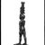 <em>Small Statuette of Horus Wearing an Elaborate Headdress</em>, 664-332 B.C.E. Bronze, 5 1/16 × 1 1/8 × 1 5/8 in. (12.9 × 2.8 × 4.2 cm). Brooklyn Museum, Charles Edwin Wilbour Fund, 37.691E. Creative Commons-BY (Photo: Brooklyn Museum, 37.691E_NegA_SL4.jpg)