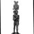  <em>Small Statuette of Horus Wearing an Elaborate Headdress</em>, 664-332 B.C.E. Bronze, 5 1/16 × 1 1/8 × 1 5/8 in. (12.9 × 2.8 × 4.2 cm). Brooklyn Museum, Charles Edwin Wilbour Fund, 37.691E. Creative Commons-BY (Photo: Brooklyn Museum, 37.691E_NegB_SL4.jpg)