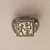  <em>Signet Ring Bearing the Name of Amunhotep II</em>, ca. 1426-1400 B.C.E. Silver, 1/2 × 1/2 in. (1.3 × 1.3 cm, 0.01kg). Brooklyn Museum, Charles Edwin Wilbour Fund, 37.726E. Creative Commons-BY (Photo: Brooklyn Museum, 37.726E_reference_SL1.jpg)