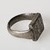  <em>Signet Ring Bearing the Name of Amunhotep II</em>, ca. 1426-1400 B.C.E. Silver, 1/2 × 7/8 × 7/8 in. (1.3 × 2.2 × 2.2 cm). Brooklyn Museum, Charles Edwin Wilbour Fund, 37.726E. Creative Commons-BY (Photo: Brooklyn Museum, 37.726E_threequarter_PS20.jpg)