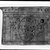  <em>Pylon-Shaped Pectoral with Drawing of Heart Scarab</em>, ca. 1539-1070 B.C.E. Faience, 4 x 5 11/16 x 1/2 in. (10.2 x 14.5 x 1.2 cm). Brooklyn Museum, Charles Edwin Wilbour Fund, 37.885E. Creative Commons-BY (Photo: Brooklyn Museum, 37.885E_NegA_SL4.jpg)
