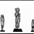  <em>Statue of the Child Horus Standing</em>, 664 B.C.E.-30 B.C.E. Faience, 3 1/16 × 7/8 × 13/16 in. (7.8 × 2.3 × 2 cm). Brooklyn Museum, Charles Edwin Wilbour Fund, 37.947E. Creative Commons-BY (Photo: , 37.935E_37.947E_37.962E_GrpB_SL4.jpg)