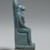  <em>Figure of Sekhmet Seated</em>, 305-30 B.C.E. Faience, 3 7/8 x 1 x 1 9/16 in. (9.9 x 2.5 x 4 cm). Brooklyn Museum, Charles Edwin Wilbour Fund, 37.944E. Creative Commons-BY (Photo: Brooklyn Museum, 37.944E_profileleft_PS2.jpg)