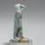  <em>Figure of the God Thoth</em>, 664-343 B.C.E. Faience, 2 7/8 x 3/4 x 1 3/16 in. (7.3 x 1.9 x 3 cm). Brooklyn Museum, Charles Edwin Wilbour Fund, 37.946E. Creative Commons-BY (Photo: Brooklyn Museum, 37.946E_profileright_PS2.jpg)