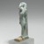  <em>Figure of the God Thoth</em>, 664-343 B.C.E. Faience, 2 7/8 x 3/4 x 1 3/16 in. (7.3 x 1.9 x 3 cm). Brooklyn Museum, Charles Edwin Wilbour Fund, 37.946E. Creative Commons-BY (Photo: Brooklyn Museum, 37.946E_threequarter_PS2.jpg)