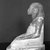  <em>Seated Statuette of Si-Hathor</em>, ca. 1818-1630 B.C.E. Limestone, pigment, 10 1/4 x 6 x 7 5/8 in. (26 x 15.2 x 19.4 cm). Brooklyn Museum, Charles Edwin Wilbour Fund, 37.97E. Creative Commons-BY (Photo: Brooklyn Museum, 37.97E_NegC_glass_bw_SL4.jpg)
