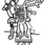 Nasca. <em>Mantle ("The Paracas Textile")</em>, 100-300 C.E. Cotton, camelid fiber, 24 5/8 × 58 11/16 in. (62.5 × 149 cm). Brooklyn Museum, John Thomas Underwood Memorial Fund, 38.121 (Photo: Brooklyn Museum, 38.121_border_figure19_sketch.jpg)
