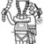 Nazca. <em>Mantle ("The Paracas Textile")</em>, 100-300 C.E. Cotton, camelid fiber, 24 5/8 × 58 11/16 in. (62.5 × 149 cm). Brooklyn Museum, John Thomas Underwood Memorial Fund, 38.121 (Photo: Brooklyn Museum, 38.121_border_figure49_back_sketch.jpg)