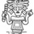 Nasca. <em>Mantle ("The Paracas Textile")</em>, 100-300 C.E. Cotton, camelid fiber, support: 67 1/4 × 33 1/4 in. (170.8 × 84.5 cm). Brooklyn Museum, John Thomas Underwood Memorial Fund, 38.121 (Photo: Brooklyn Museum, 38.121_border_figure57_sketch.jpg)