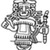 Nazca. <em>Mantle ("The Paracas Textile")</em>, 100-300 C.E. Cotton, camelid fiber, 24 5/8 × 58 11/16 in. (62.5 × 149 cm). Brooklyn Museum, John Thomas Underwood Memorial Fund, 38.121 (Photo: Brooklyn Museum, 38.121_border_figure63_sketch.jpg)