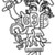 Nasca. <em>Mantle ("The Paracas Textile")</em>, 100-300 C.E. Cotton, camelid fiber, support: 67 1/4 × 33 1/4 in. (170.8 × 84.5 cm). Brooklyn Museum, John Thomas Underwood Memorial Fund, 38.121 (Photo: Brooklyn Museum, 38.121_border_figure65_sketch.jpg)