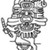 Nazca. <em>Mantle ("The Paracas Textile")</em>, 100-300 C.E. Cotton, camelid fiber, 24 5/8 × 58 11/16 in. (62.5 × 149 cm). Brooklyn Museum, John Thomas Underwood Memorial Fund, 38.121 (Photo: Brooklyn Museum, 38.121_border_figure72_sketch.jpg)
