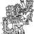 Nasca. <em>Mantle ("The Paracas Textile")</em>, 100-300 C.E. Cotton, camelid fiber, support: 67 1/4 × 33 1/4 in. (170.8 × 84.5 cm). Brooklyn Museum, John Thomas Underwood Memorial Fund, 38.121 (Photo: Brooklyn Museum, 38.121_border_figure87_sketch.jpg)