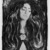 Edvard Munch (Norwegian, 1863-1944). <em>Eva Mudocci</em>, 1903. Lithograph on wove paper, image: 23 5/16 × 18 3/8 in. (59.3 × 46.7 cm). Brooklyn Museum, Charles Stewart Smith Memorial Fund, 38.253. © artist or artist's estate (Photo: Brooklyn Museum, 38.253_acetate_bw.jpg)
