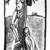 Émile Bernard (French, 1868-1941). <em>Crucifixion</em>, 1894. Woodcut on laid paper, 13 3/4 x 5 13/16 in. (35 x 14.7 cm). Brooklyn Museum, Charles Stewart Smith Memorial Fund, 38.375. © artist or artist's estate (Photo: Brooklyn Museum, 38.375_bw.jpg)