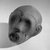 Aztec. <em>Head of a Monkey</em>, ca. 1440-1521. Stone, 3 x 4 1/2 x 3 3/4in. (7.6 x 11.4 x 9.5cm). Brooklyn Museum, Carll H. de Silver Fund, 38.44. Creative Commons-BY (Photo: Brooklyn Museum, 38.44_threequarter_acetate_bw.jpg)