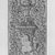 Giovanni Pietro Birago (Italian, active ca. 1471/1474-1513). <em>Arabesque no. 9</em>, ca. 1490. Engraving on paper, 16 1/4 x 3 1/4 in. (41.3 x 8.2 cm). Brooklyn Museum, Museum Collection Fund, 38.852 (Photo: Brooklyn Museum, 38.852_bw.jpg)