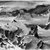 Adolf Arthur Dehn (American, 1895-1968). <em>Sea and Rocks</em>, 1938. Watercolor and black media (chalk, soft pencil, or conté) on cream, medium thick, medium textured wove paper (BFK Rives), Sheet: 15 1/8 x 22 3/8 in. (38.4 x 56.8 cm). Brooklyn Museum, Dick S. Ramsay Fund, 39.103. © artist or artist's estate (Photo: Brooklyn Museum, 39.103_acetate_bw.jpg)