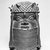 Edo. <em>Commemorative Head of an Ọba (Uhunmwu Elao)</em>, 18th century. Copper alloy, iron, 11 1/4 × 7 7/8 in. (28.5 × 20 cm). Brooklyn Museum, Alfred W. Jenkins Fund, 39.111. Creative Commons-BY (Photo: Brooklyn Museum, 39.111_bw.jpg)