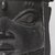 Edo. <em>Commemorative Head of an Ọba (Uhunmwu Elao)</em>, 18th century. Copper alloy, iron, 11 1/4 × 7 7/8 in. (28.5 × 20 cm). Brooklyn Museum, Alfred W. Jenkins Fund, 39.111. Creative Commons-BY (Photo: Brooklyn Museum, 39.111_detail1_PS9.jpg)