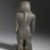  <em>Kneeling Statuette of Pepy I</em>, ca. 2338-2298 B.C.E. Greywacke, Egyptian alabaster (calcite), obsidian, copper, 6 x 1 13/16 x 3 9/16 in. (15.2 x 4.6 x 9 cm). Brooklyn Museum, Charles Edwin Wilbour Fund, 39.121. Creative Commons-BY (Photo: Brooklyn Museum, 39.121_back_PS6.jpg)