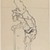 Katsushika Hokusai (Japanese, 1760-1849). <em>Drawing of Man Resting on Axe and Carrying Part of Tree Trunk on His Back</em>, 1760-1849. Ink on paper, 9 15/16 x 14 3/8 in. (25.2 x 36.5 cm). Brooklyn Museum, By exchange, 39.353 (Photo: Brooklyn Museum, 39.353_IMLS_PS3.jpg)