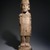Huastec. <em>Warrior Figure</em>, ca. 1440-1521. Sandstone, 65 3/16 x 14 3/4 x 7 1/2 in. (165.6 x 37.5 x 19.1 cm). Brooklyn Museum, Frank L. Babbott Fund, 39.371. Creative Commons-BY (Photo: Brooklyn Museum, 39.371_front_SL1.jpg)