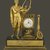 (internal clockworks) Henry Voisin (French, active early 19th century). <em>Clock</em>, ca. 1800. Gilded bronze, marble, enamel, 33 1/2 × 26 × 9 1/4 in. (85.1 × 66 × 23.5 cm). Brooklyn Museum, Gift of Mrs. Frederick A. Yenni, 39.438a. Creative Commons-BY (Photo: Brooklyn Museum, 39.438a_front_PS6.jpg)