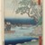Utagawa Hiroshige (Japanese, 1797-1858). <em>Oumayagashi, No. 105 from One Hundred Famous Views of Edo</em>, December, 1857. Woodblock color print, sheet: 14 x 9 3/4 in.  (35.5 x 24.7 cm). Brooklyn Museum, Gift of George Tuttle, 39.587 (Photo: Brooklyn Museum, 39.587_IMLS_PS3.jpg)
