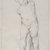 Paul Cézanne (French, 1839-1906). <em>Study from a Statuette of a Cupid (Étude de l'Amour plâtre); Verso: Drapery Study</em>, ca. 1890. Graphite on laid paper, 19 1/4 x 12 3/4 in. (48.9 x 32.4 cm). Brooklyn Museum, Frank L. Babbott Fund, 39.623a-b (Photo: Brooklyn Museum, 39.623a-b_PS1.jpg)