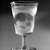 Crystal Glass Company (Bridgeport, Ohio). <em>Goblet (Alaskan scene)</em>, 1867. Glass, 6 x 3 3/8 x 3 3/8 in. (15.2 x 8.6 x 8.6 cm). Brooklyn Museum, Gift of Mrs. William Greig Walker by subscription, 40.209b. Creative Commons-BY (Photo: Brooklyn Museum, 40.209b_bw.jpg)