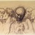 Honoré Daumier (French, 1808-1879). <em>Head of an Old Woman in Profile (Tête de vieille femme de profil à gauche) [recto]; Study of Heads (Étude de têtes) [verso]</em>, late 1850s. Black chalk on wove paper (recto); black chalk and black ink on wove paper (verso), Sheet: 5 1/8 x 7 in. (13 x 17.8 cm). Brooklyn Museum, Brooklyn Museum Collection, 40.527a-b (Photo: Brooklyn Museum, 40.527_transp1451.jpg)