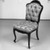 Elijah Galusha (American, ca. 1850). <em>Side chair (one of a set of four)</em>, 1856. Rosewood, modern upholstery, 35 1/4 x 18 x 17 3/8 in. (89.5 x 45.7 x 44.1 cm). Brooklyn Museum, Dick S. Ramsay Fund, 40.593. Creative Commons-BY (Photo: Brooklyn Museum, 40.593_bw_IMLS.jpg)