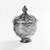 American. <em>Covered Sugar Bowl</em>, 18th century. Glass, 6 1/2 x 4 1/4 in. (16.5 x 10.8 cm). Brooklyn Museum, Dick S. Ramsay Fund, 40.9a-b. Creative Commons-BY (Photo: Brooklyn Museum, 40.9a-b.jpg)