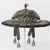 Possibly Aymara. <em>Festival Hat</em>, 18th century. Repoussé silver plaques on velvet, glass beads, wire, 4 15/16 x 13 1/4 x 13 1/4 in. (12.5 x 33.7 x 33.7 cm). Brooklyn Museum, Museum Expedition 1941, Frank L. Babbott Fund, 41.1275.274c. Creative Commons-BY (Photo: Brooklyn Museum, 41.1275.274c_overall02_PS22.jpg)