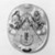  <em>Medallion with Religious Scenes</em>. Mother of pearl, paint Brooklyn Museum, Museum Expedition 1941, Frank L. Babbott Fund, 41.1275.384. Creative Commons-BY (Photo: Brooklyn Museum, 41.1275.384_front_bw.jpg)