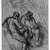 Jean-François Millet (French, 1814-1875). <em>Study of Two Men</em>, ca. 1854. Conté crayon on newspaper pulpboard, 12 1/4 x 7 7/8 in. (31.1 x 20 cm). Brooklyn Museum, Gift of the Estate of Mrs. William A. Putnam, 41.689 (Photo: Brooklyn Museum, 41.689_bw.jpg)