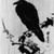 Kawanabe Kyosai (Japanese, 1831-1889). <em>Crow on Plum Branch in Rain</em>, ca. 1880-1889. Woodblock print on paper, 9 7/8 x 14 5/8 in. (25.1 x 37.1 cm). Brooklyn Museum, 41.977 (Photo: Brooklyn Museum, 41.977_acetate_bw.jpg)