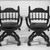 Herter Brothers (American, 1865-1905). <em>Pair of Armchairs (x-frame)                                    (Renaissance Revival style)</em>, ca. 1881. Mahogany, modern upholstery, 36 1/2 x 25 x 19 in. (92.7 x 63.5 x 48.3 cm). Brooklyn Museum, Gift of Mrs. William E. S. Griswold in memory of her father, John Sloane, 41.980.7a-b. Creative Commons-BY (Photo: Brooklyn Museum, 41.980.7a-b_acetate_bw.jpg)