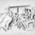 Adolf Arthur Dehn (American, 1895-1968). <em>Commuters</em>, 1938; published January 1939. Black crayon on heavy wove paper, Sheet: 14 3/8 x 22 7/8 in. (36.5 x 58.1 cm). Brooklyn Museum, Gift of Harper's Bazaar, 42.240. © artist or artist's estate (Photo: Brooklyn Museum, 42.240_bw.jpg)