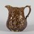 Charles Coxon (American, born in England, 1805-1868). <em>Pitcher (Daniel Boone Design)</em>, 1850-1856. Earthenware, 7 5/16 in. (18.5 cm). Brooklyn Museum, Gift of Arthur W. Clement, 43.128.129. Creative Commons-BY (Photo: Brooklyn Museum, 43.128.129_PS5.jpg)