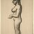 Pablo Picasso (Spanish, 1881-1973). <em>Nude Standing in Profile (Nu debout en profil)</em>, 1906. Charcoal on laid paper, sheet: 21 1/8 x 14 1/4 in. (53.7 x 36.2 cm). Brooklyn Museum, Gift of Arthur Wiesenberger, 43.178. © artist or artist's estate (Photo: Brooklyn Museum, 43.178_SL1.jpg)