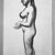 Pablo Picasso (Spanish, 1881-1973). <em>Nude Standing in Profile (Nu debout en profil)</em>, 1906. Charcoal on laid paper, sheet: 21 1/8 x 14 1/4 in. (53.7 x 36.2 cm). Brooklyn Museum, Gift of Arthur Wiesenberger, 43.178. © artist or artist's estate (Photo: Brooklyn Museum, 43.178_acetate_bw.jpg)