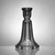 American. <em>Candlestick</em>. Pressed glass Brooklyn Museum, Gift of Arthur W. Clement, 44.1.27. Creative Commons-BY (Photo: Brooklyn Museum, 44.1.27_acetate_bw.jpg)